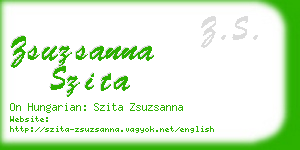 zsuzsanna szita business card